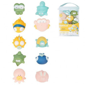 Badabulle Играчки за баня 10 броя Pastel B017024