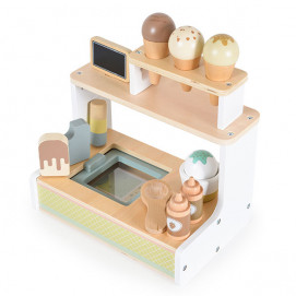 Moni Toys Дървен щанд за сладолед 26 части 24072