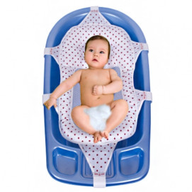 Sevi bebe Подложка за къпане с пълнеж (0-8 мес) Червени точки