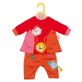 Zapf Creation DOLL FASHION  Комплект за кукла 43 см с животни Червено/Оранжево