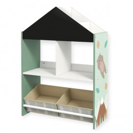 Ginger Home Дървен шкаф - етажерка за играчки и книжки FOREST (3 год+) TF6806