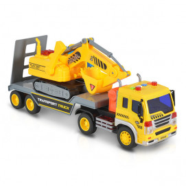 Wenyi 1:16 Камион с багер 37см (звук и светлини) WY571A