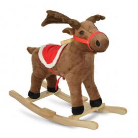 Moni Toys Плюшено еленче-люлка със звук RUDOLF WJ-001