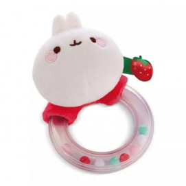 NICI Мека играчка - дрънкалка 11 см МОЛАНГ 3м+ 49479