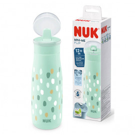 Nuk MINI-ME FLIP Неразливаща чаша 2в1 450мл 12м+ Зелена 10225326