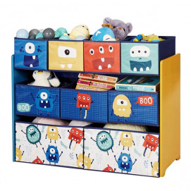 Ginger Home Детска дървена етажерка с органайзер за играчки MONSTER (3 год+) TF6061