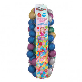 Pilsan Топки за игра 6см 100 броя GLITTER 06405