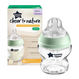 Tommee Tippee Стъклено шише за хранене 150 мл EASI VENT (0м+ 1 капка) TT.0015