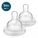 Биберон за шише 2 броя Anti-Colic 1м+ (Flow 2) SCY762/02