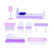 Moni Toys Дървена къща за кукли с обзавеждане ANNA 52.3x27x95см 4121 от Пакостник