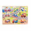 TOOKY TOY Дървена образователна дъска ПРЕВОЗНИ СРЕДСТВА 18М+ TY860 от Пакостник