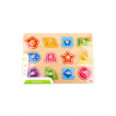 TOOKY TOY Дървен пъзел с дръжки ФОРМИ 18м+ TY853 от Пакостник