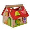 Moni Toys Дървена образователна къща с животни 19.7x18x17.4см 2044 от Пакостник