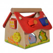 Moni Toys Дървена образователна къща с животни 19.7x18x17.4см 2044 от Пакостник