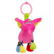 Canpol babies Мека дрънкаща играчка CRAZY ANIMALS 0м+ Слонче 2/284C от Пакостник