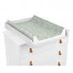 Kikkaboo Мека PVC подложка за повиване 70 х 50 см Secret Garden Green от Пакостник