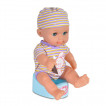 Moni Toys Кукла 31 см пишкаща с гърне синьо 8126 от Пакостник