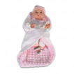 Moni Toys Кукла 41 см Розова с одеяло 8528 от Пакостник