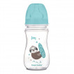 Canpol babies Шише антиколик с широко гърло 240мл EXOTIC ANIMALS Синьо 35/221 от Пакостник