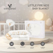 Cangaroo Двулицево одеяло с шерпа 80х110см (в кутия) Little Friends Сиво от Пакостник