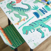 Ginger Home Дървена маса с 2 столчета - за учене, игра, рисуване, хранене DINOSAUR 3 год+ TF6503 от Пакостник