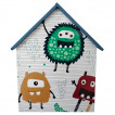 Ginger Home Дървена етажерка за съхранение на играчки и книжки Къщичка MONSTER 3 год+ TF5865 от Пакостник