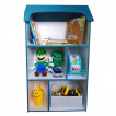 Ginger Home Дървена етажерка за съхранение на играчки и книжки Къщичка MONSTER 3 год+ TF5865 от Пакостник