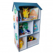 Ginger Home Дървена етажерка за съхранение на играчки и книжки Къщичка MONSTER 3 год+ TF5865 от Пакостник