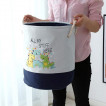 Ginger Home Кош за Играчки, Дрехи, Пране, Сгъваем, с Удобни Дръжки , за Детска стая, Спалня, Дневна - DINO GH-KQ04 от Пакостник