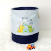 Ginger Home Кош за Играчки, Дрехи, Пране, Сгъваем, с Удобни Дръжки , за Детска стая, Спалня, Дневна - DINO GH-KQ04 от Пакостник