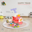 Moni Toys Играчка за прохождане 3в1 HAPPY TRAIN с музика и светлини 6м+ Розова от Пакостник