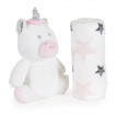 Cangaroo Бебешко одеяло 75 х 90 см с играчка 23 см Unicorn Stars от Пакостник