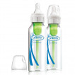 Dr.Brown's Стъклено шише 2 броя 250 мл Anti-Colic Natural Flow Options+ тясно гърло от Пакостник