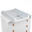 Kikkaboo Мека PVC подложка за повиване 70 х 50 см Stripy Friends от Пакостник