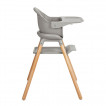 Kikkaboo Дървен стол за хранене WOODY 6в1 Grey от Пакостник