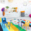 Ginger Home Дървена маса с 2 столчета за учене, игра, рисуване, хранене GHOSTS (3-10 год) TF6051 от Пакостник