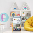 Ginger Home Детска Дървена Дъска с Магнити на Стойка, за Учене, Рисуване и Съхранение - GHOST - TF6057 от Пакостник