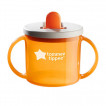 Tommee Tippee Първа нетечаща чаша с дръжки и твърд накрайник 190мл 4м+ Оранжева TT.0241 от Пакостник