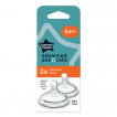 Tommee Tippee Биберон за хранене 2 броя ANTI-COLIC+ (Бърз поток 3 капки 6м+) TT.0008 от Пакостник
