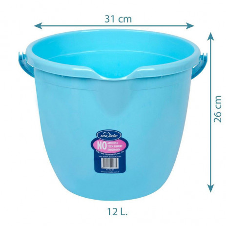 Sevi bebe Plastic bucket 12 liters Turquoise from Pakostnik