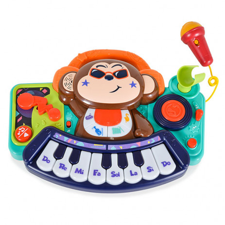 Hola Mini piano with microphone DJ Monkey (18 months+) 3137 from Pakostnik