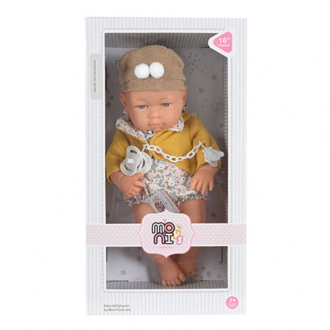 Moni Toys Doll 41 cm with pacifier and clothes 6900 from Pakostnik