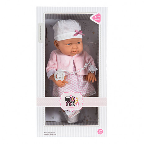 Moni Toys Doll 41 cm with pacifier and clothes 6903 from Pakostnik