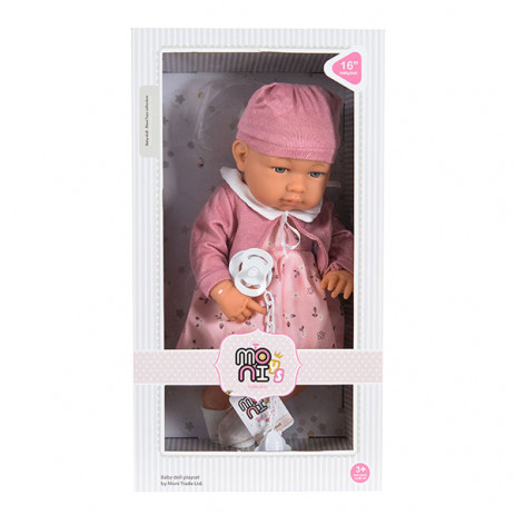 Moni Toys Doll 41 cm with pacifier and clothes 6901 from Pakostnik