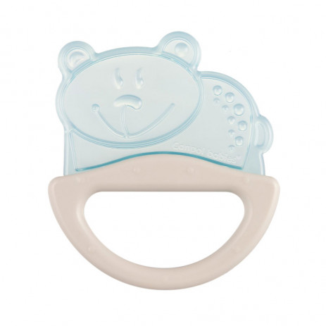 Canpol babies Silicone rattle with soft comb 0m+ BEAR Blue and Beige from Pakostnik