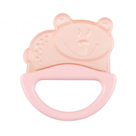 Canpol babies Silicone rattle with soft comb 0m+ BEAR Pink from Pakostnik