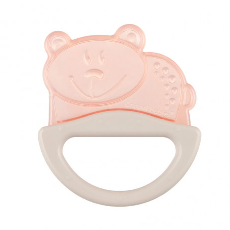 Canpol babies Silicone rattle with soft comb 0m+ BEAR Pink from Pakostnik