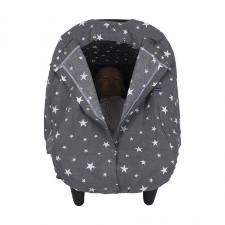 Sevi bebe Car seat cover Grey stars from Pakostnik