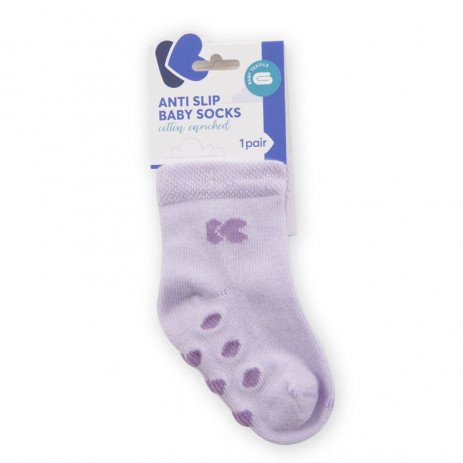 Kikkaboo Baby cotton socks with embossed foot (2-3 years) PURPLE from Pakostnik