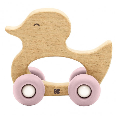 Kikkaboo Wooden toy with a comb DUCK Pink from Pakostnik